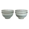Set Of 4 Japanese Soushun Sakura Cherry Blossoms Porcelain Soup