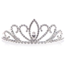 Anderson's Amanda Tiara, Rhinestone Wedding, Prom, Pageant Tiara, Queen Or Princess Tiara For Prom, Homecoming, Pageant, Wedding, School Dance, Award, Costume, Party, Event