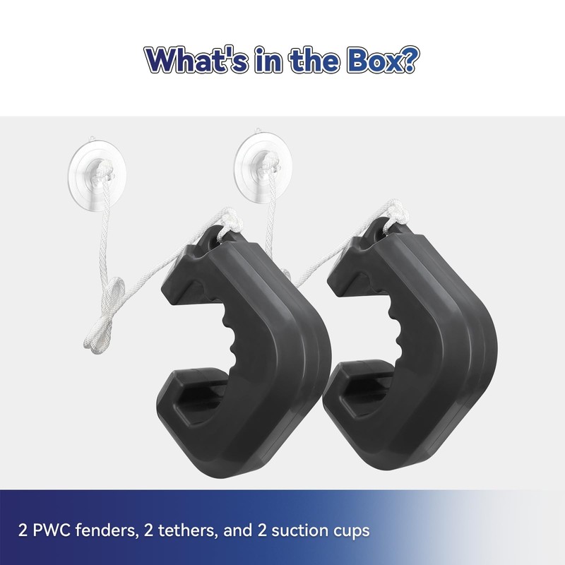 ColleRain Jet Ski Bumpers, Universal PWC Fenders Fit Yamaha Jet