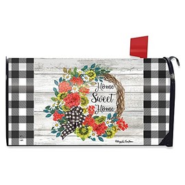 Briarwood Lane Geranium Wreath Summer Magnetic Mailbox Cover Standard