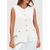 PRETTYGARDEN Women's 2025 Summer Sweater Vest Sleeveless Knit Cardigan Button