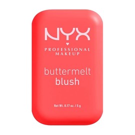 NYX Professional Makeup Buttermelt Blush, rubor en polvo de alta pigmentación, fórmula vegana, manteca de mango, almendra y karité, acabado suave hasta por 12H, 5g – Tono Had Butta (Salmón)