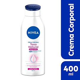 Nivea Crema Corporal Humectante Aclarante Tono Natural Efecto Satin 400ml Horas Humectación Profunda Filtros Uva Uvb Talco Caolín Todo Tipo Piel