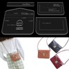 RIVEENY Shoulder Bag Acrylic Template Leather Pattern Acrylic Leather Pattern,Leather
