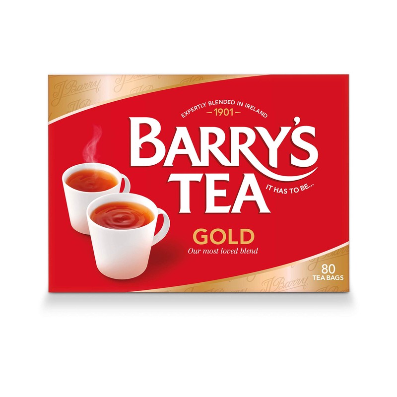 Barry's Tea Gold Blend 80 Teabags (3 Pack), Fresh from