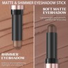 FOCALLURE FOCALLURE 2PCS No Crease Eyeshadow Stick,Shimmer and Matte Cream