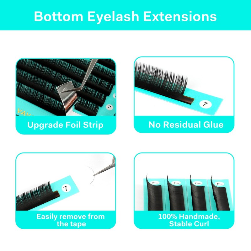 VAVALASH Bottom Lash Extensions 5/6/7mm Mixed Under Bottom Lower Eyelash