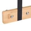Relaxdays Door Coat Rack 4 Hooks Hook Rack for 2