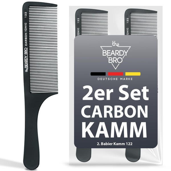 The Beardy Bro CarbonFade Men's Comb, Shatterproof Premium Styling Comb