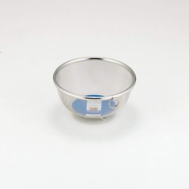 Yoshikawa SH8620 Mini Ball Shaped Colander, Silver, 5.9 inches (15 cm), 18-8 Stainless Steel, Mizulead II