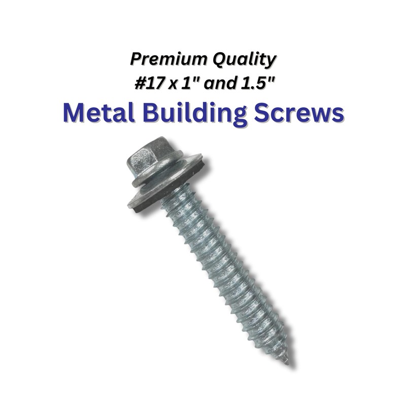 EAGLE 1 Metal Roofing Screws: #17 Metal Building Screws (250-Count),Oversized
