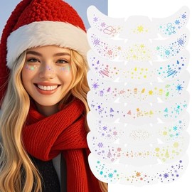 8 Tatuajes Faciales De Pecas Con Purpurina, Pecas Brillantes Para Mujeres Y Niños, Lindos Tatuajes Faciales Temporales Dorados Impermeables Con Forma De Estrella, Parches Brillantes(8 Piezas