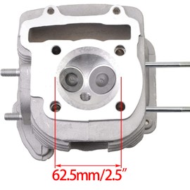 WOOSTAR 62.5mm Big Bore Cylinder Head with Rocker Arm Assembly 94 Chain Gaskets Replacement for 4 Stroke GY6 170cc 180cc 200cc 1P63QML Engine Chinese ATV Quad 4 Wheeler Go Kart Scooter