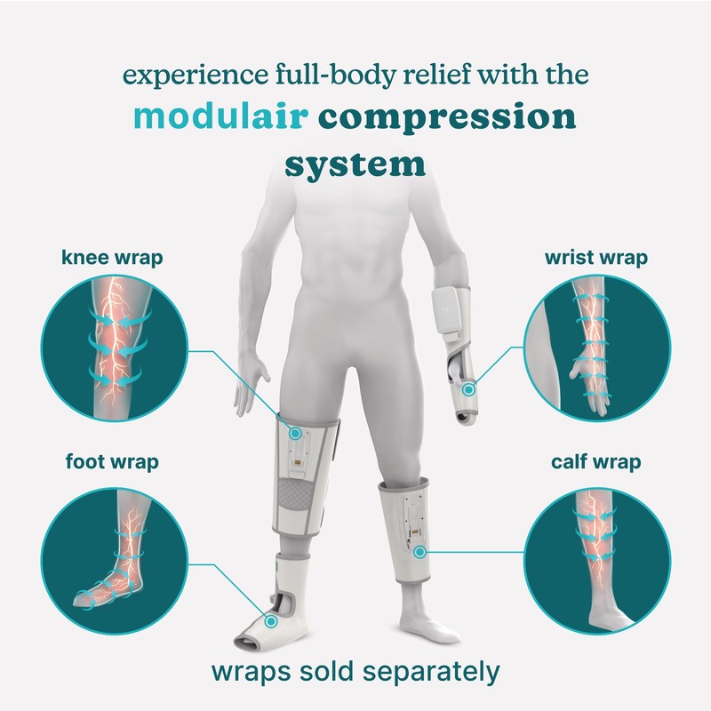 Homedics Modulair Compression Wrist Wrap Massager – Overlapped Compression Therapy