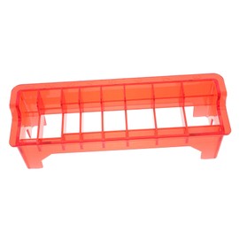 Baluue Barber Organizer Guide Comb Storage Case Hair Clipper Limiter Comb Holder Hairdressing Tool Organizer Clipper Guard Holder Hair Clipper Holder Barber Tool Organizer Plastic Red