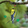 Cute Birds Sun Catcher Bird Stained Glass Window Hangings for