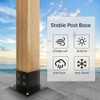 4×4 Post Base 4 Pcs,Deck Post Brackets,Inner Size 3.5"x3.5" Thick