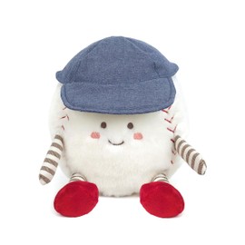 MON AMI Buddy Baseball Plushie – Cute Baby Slugger Baseball Guy Stuffed Toys for Kids & Toddlers, Cuddly Sports Softball Plush Toy with Cap & Shoes | Room Décor Pillow & Gift for Boys, Girls