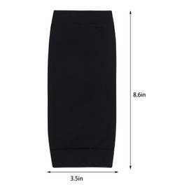 HOVEOX 3 Pairs Forearm Tattoo Cover Up Sleeves Tattoo Cover Up Sleeve Forearm Tattoo Cover Up Compression Sleeves Tattoo Cover Sleeve (8.2 inch, Black)