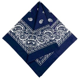 MDSTYLE 3 PCS Extra Large Bandanas 27” x 27” 100% Cotton for Men & Women Paisley Handkerchief Headband Scarf Jumbo Bandana (Green/Navy Blue/Red)