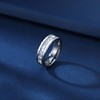Titanium Men's Wedding Band, Promise Ring for Men Set with