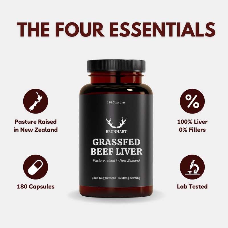 Beef Liver Capsules 180 Grassfed