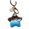 KUPOOL Pentagram Whale Quicksand Keychain Creative Liquid Floating Ocean Animal
