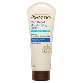 Aveeno Skin Relief Moisturising Non-Greasy Body Lotion 24-Hour Cool & Soothe Extra Dry Itchy Sensitive Skin 225mL