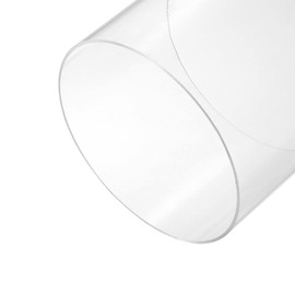 sourcing map Acrylic Pipe Clear Rigid Round Tube 214mm ID 220mm OD 6" for Lamps and Lanterns, Water Cooling System