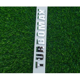 1PC 2024-2025 Turbomax Emblems 3D Badge Nameplate Hood Letters Logo Replacement for Turbo-max 85079242 (Chrome)
