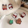 10Pcs Christmas Brooch Pin Xmas Enamel Brooch Pins Cute Enamel