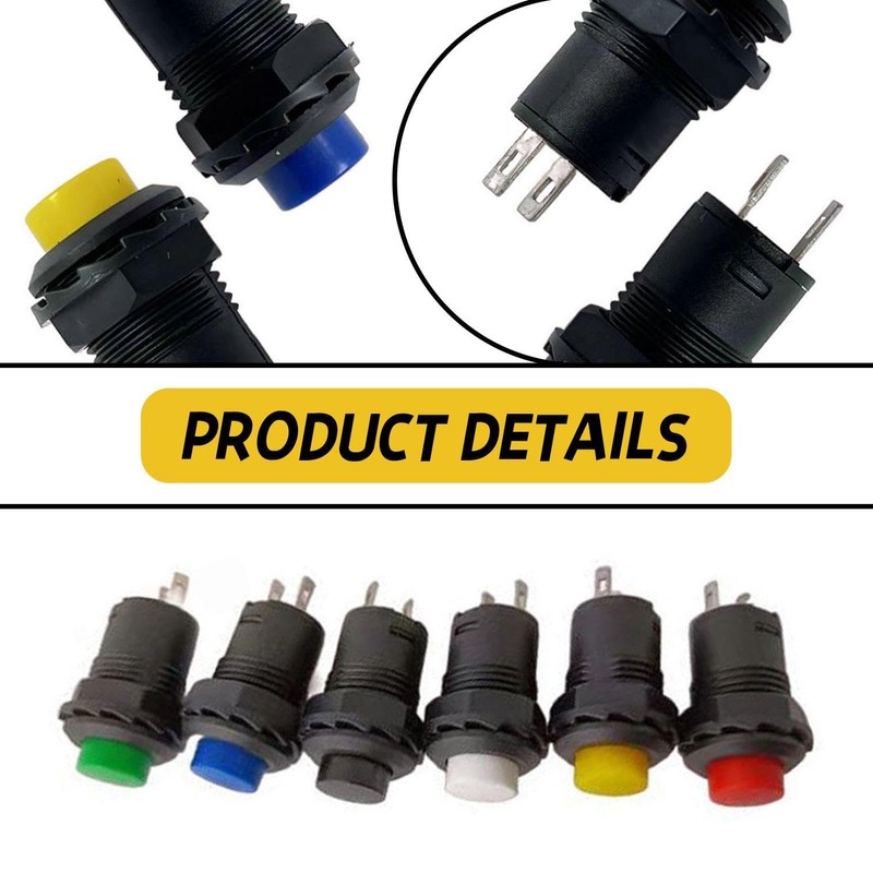 30 Pieces Mini Instantaneous Push Button Switch, Current Pressure Switch,