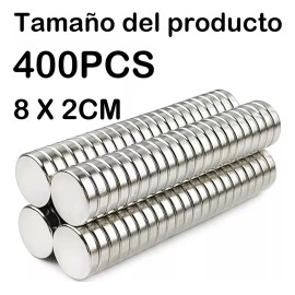 400 Imanes De Neodimio Magnéticos Superfuertes De 8 X 2 Mm
