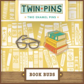Pin Pals: Book Buds: 2 Enamel Pins (Twin Pins)