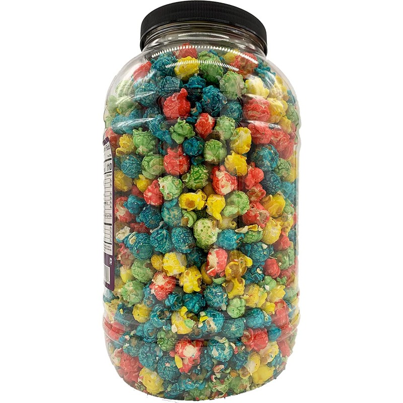 Stonehedge Farms Flavored Rainbow Caramel Popcorn | 26 oz Tub