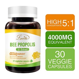 Lovita Lovita Bee Propolis Capsule & Vitamin C 1000mg Nutrients Bundle. Dietary Supplement Supports Better Nutrition & Overall Well-Being