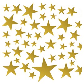 Little Deco DL305-Z1 60 Stars Wall Sticker Children's Room Wall Decoration Baby Room Bedroom Living Room Hallway Baby Toddler Children