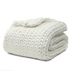 YnM Cooling Chunky Throw Blanket, Medium-Weight, Hand Knitted, Skin Friendly,