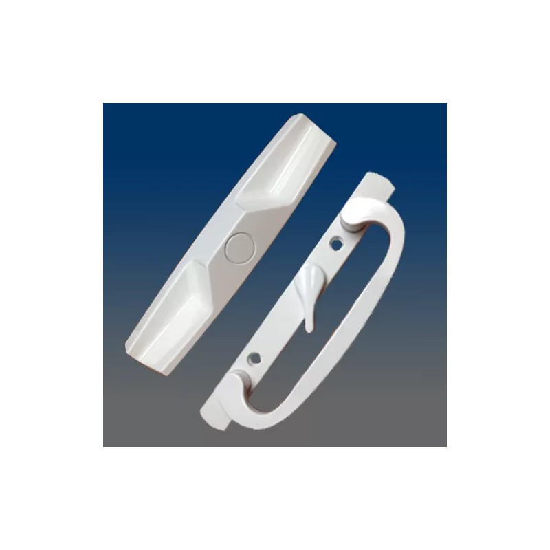 Vision Hardware Sliding Glass Door Handle Set PD 1400 WHITE