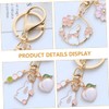 Beavorty 3pcs Cute Rabbit Keychain Pendant DIY Car Key Charm