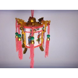 VINTAGE CHINESE PALACE LANTERN  SMALL 2"x2" NEW IN BOX MADE IN TAIWAN