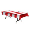 Beistle Red & White Stripes Tablecovers, 54” x 108”, 3