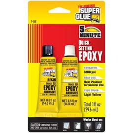 Super Glue Super Glue T-QS12 Quick Setting Epoxy Adhesive Tubes, 12-Pack(Pack of 12)