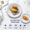 R-kay 100 Pack 6 Inch White Plastic Plates Disposable -