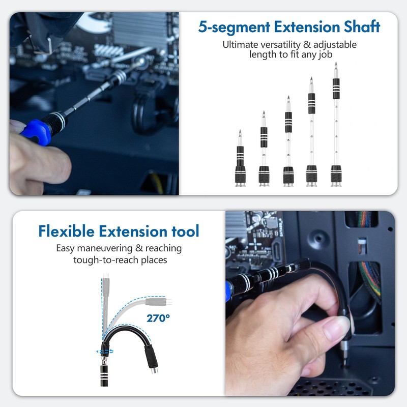 XOOL 62 in 1 Precision Screwdriver Kit, Electronics Repair Tool
