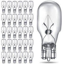 Riakrum T5 Landscape Light Bulbs 12 Volt 4 Watt Landscape Lighting Bulbs Low Voltage Wedge Base Replacement Lamp for Outdoor Garden Deck Yard (30 Pieces)