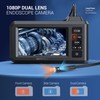 DEPSTECH Dual Lens Industrial Endoscope, 1080P Digital Borescope Inspection Camera,