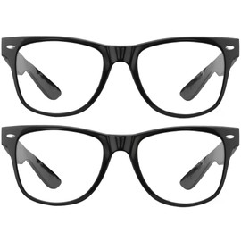 grinderPUNCH 2 Pack High Magnification Reading Glasses Strong Power Readers - 4.00-6.00 (2 Pack Black, 1.50)