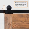 CCJH 6.6FT Sliding Barn Door Hardware Kit, Heavy Duty, Smoothly