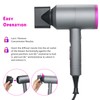 Ionic Hair Dryer with 3 Nozzles Diffusers 3 Heat Settings